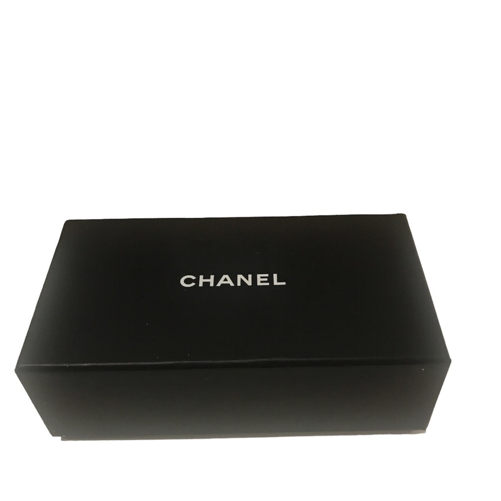Chanel Signature Oversize Authentic Sunglasses Black Case Box